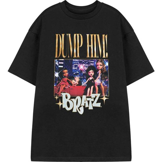 Bratz Womens/Ladies Dump Him T-Shirt L svart