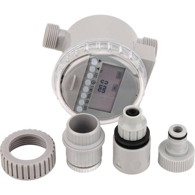 Solar Water Timer Smart Automatic Watering Irrigation Controller System with LCD Display Screen for