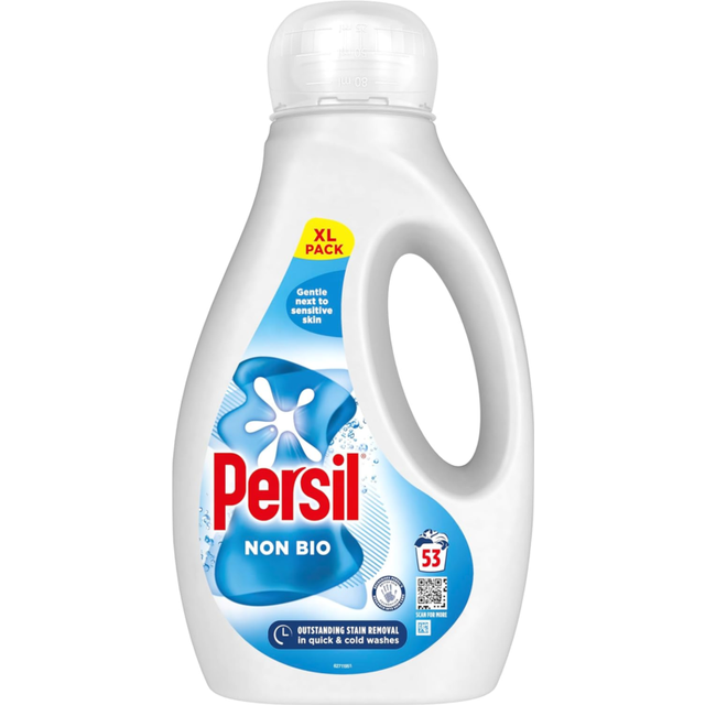 Persil non bio laundry washing liquid detergent outstanding -53 washes (1.431 l)