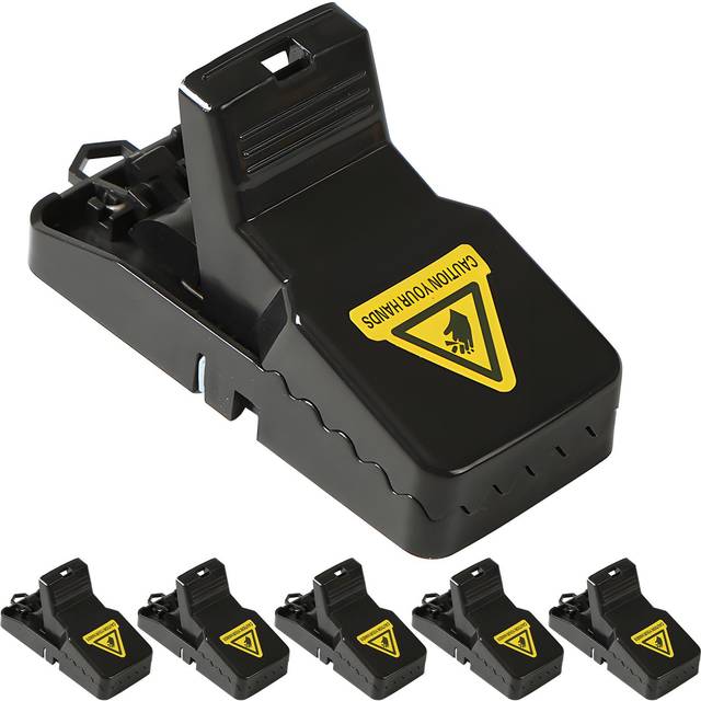 6 Pack Mouse Traps Indoor for Home Office No Battery Needed Rat Traps with High Sensitive Trigger Large 6pcs