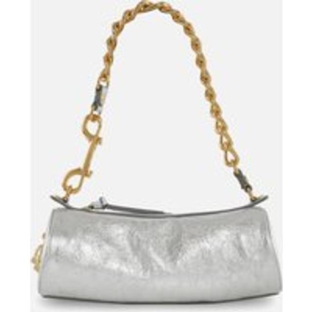 Vivienne Westwood Cindy Cylinder Crinkle Leather Bag - Silver
