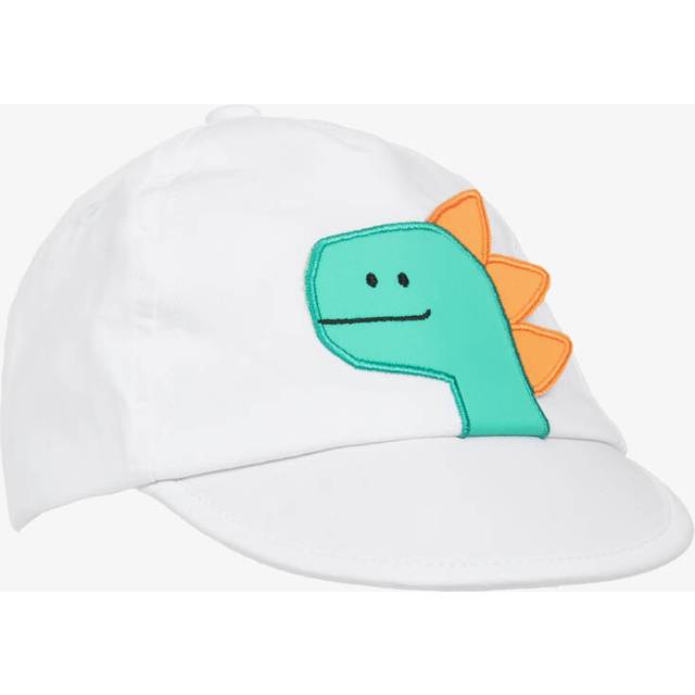 Mayoral Newborn Baby Boys White Dinosaur Cap - 9-12 month