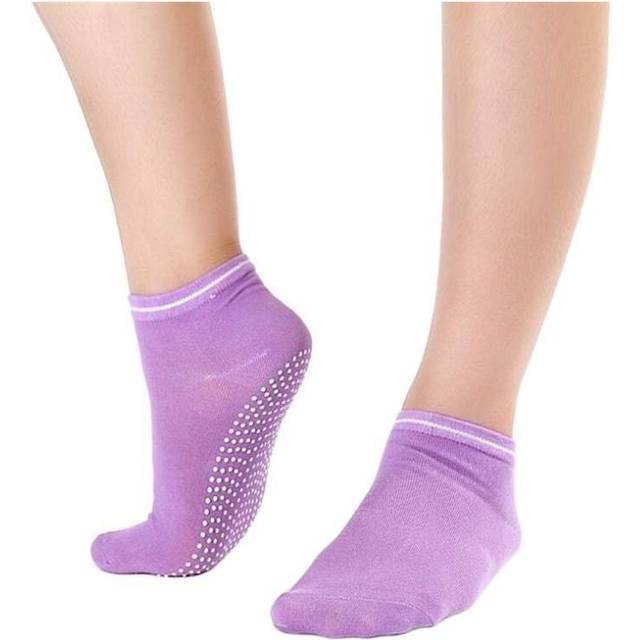 Anti-Slip Yogastrumpor - Lila