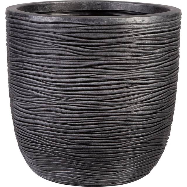 Small Round Amalfi Pot - Black - Strata