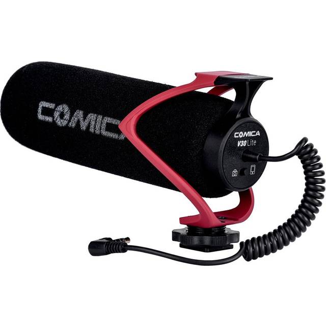 COMICA CVM-V30 LITE Microphone with Super-cardioid Polar Pattern Cold-shoe Design Condenser MIC for red