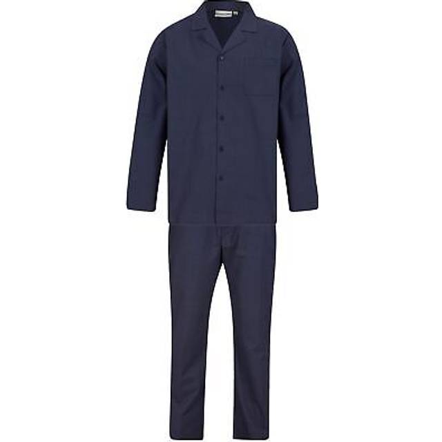 (Navy, Large) Slenderella Walker Reid WR88842 Men's Navy Cotton Pyjama Set