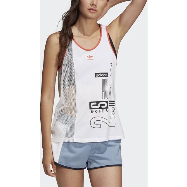 Adidas originals womens active icons og tank top tee sports fashion dh2975 white