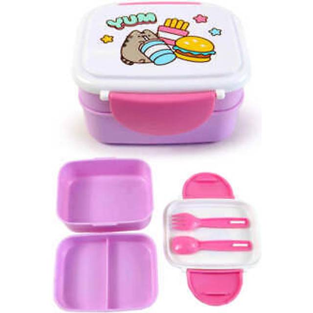 Bento Clip Lock Lunch Box with Cutlery - Pusheen the Cat Foodie Cat Themed Gifts