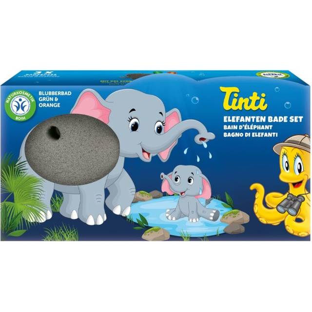 Tinti Badset - 3 Delar - Elefanten - Tinti - One Size - Vårdproduktar