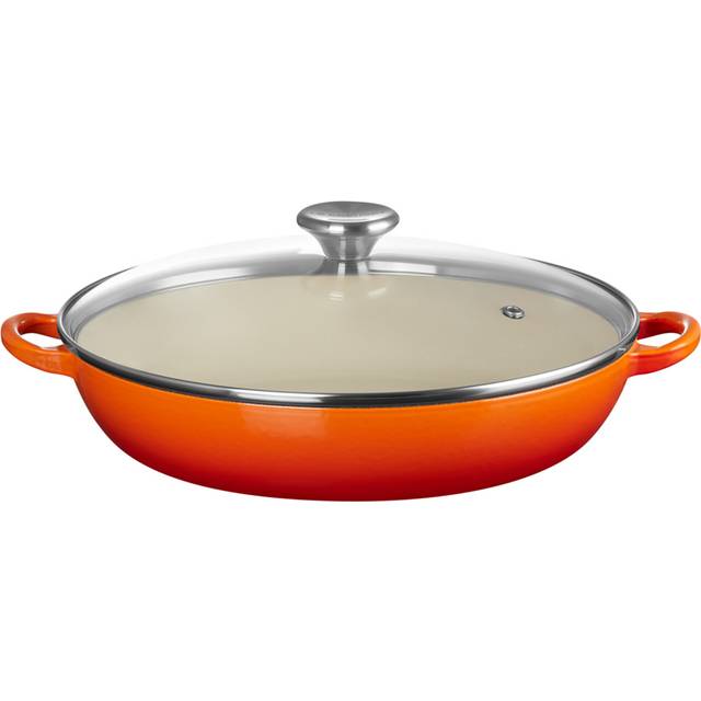Le Creuset - Buffétgryta med glaslock 30 cm 3,5 L volcanic