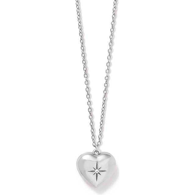 Silver Mini Heart Locket Necklace