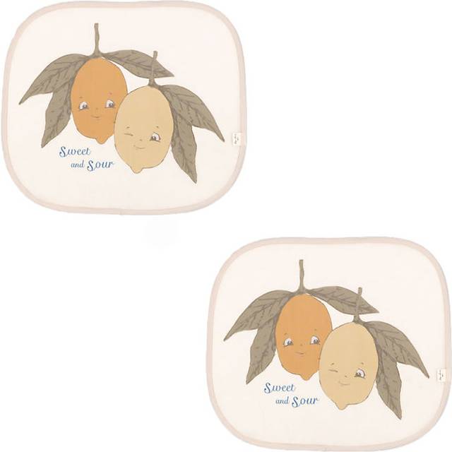 Konges Slöjd Solskydd för bilen 2-pack (Ciao Limone)