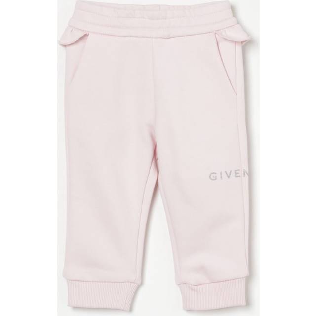 Pink Sporty Trousers with Ruffles