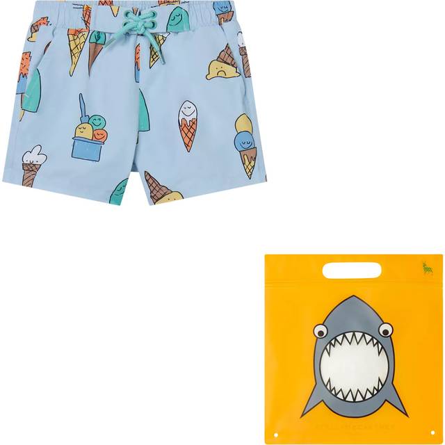 Stella McCartney Kids Badshorts - Ljusblå m. Glass - Stella McCartney Kids - 24 mån - Badkläder