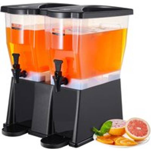 VEVOR Beverage Dispenser, 3 Gallon x 2 Drink Dispensers for Parties, Plastic Juice Dispenser with Stand Spigot Lid, Iced Tea Lemonade Juice Water