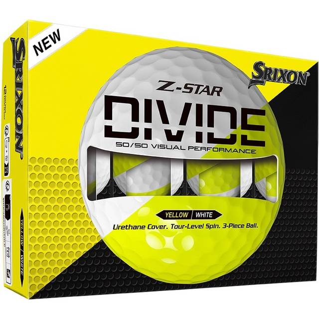 Srixon Z-Star Divide White/Yellow Standarderbjudande Golfbollar