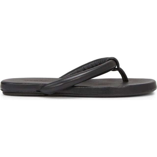 Marsèll - leather flip flops - women - Leather/Leather/Leather - 37 - Black