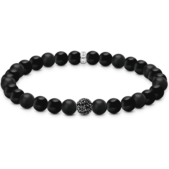 Thomas Sabo A2194-705-11-L21 Unisex Armband Obsidian schwarz