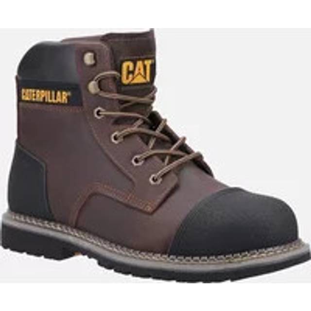 Men's Caterpillar Mens Powerplant S3 Safety Boots - Brown - Size: 13