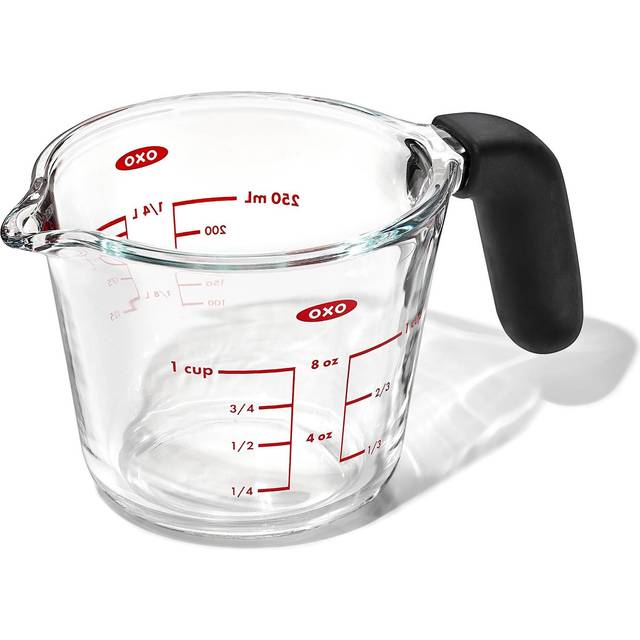 OXO Glass Measuring Cup 250ml Heat Resistant Microwave Dishwasher Safe 11397200