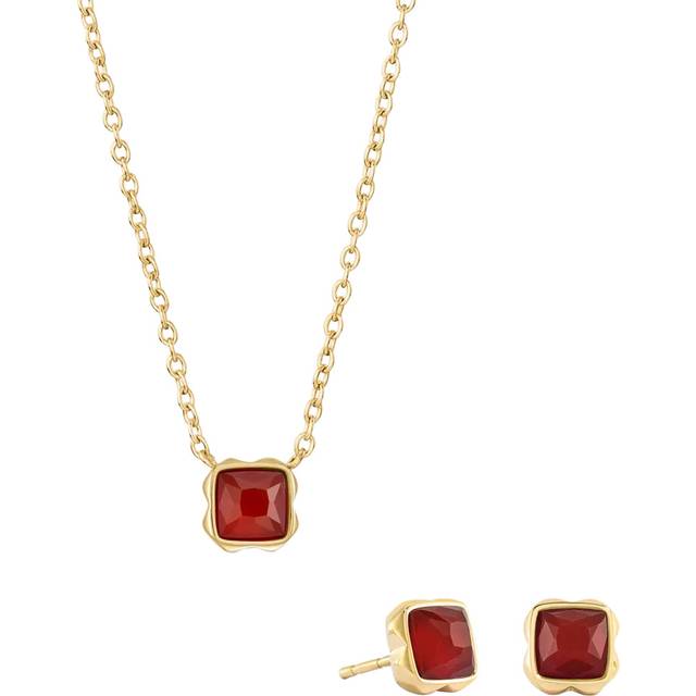 Coeur de Lion Schmuck-Set 1301/54-0300 - rot