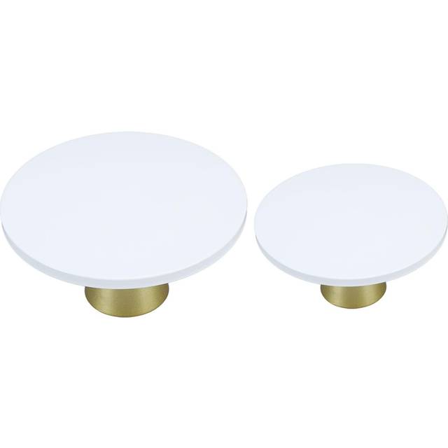 2PCS Metal Cake Stands Set European Style Iron Round Cake Holder Cupcake Dessert Display Stand for L
