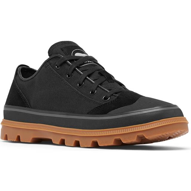 Sorel scout n about low sneaker mens platform trainers in black gum - 9 uk
