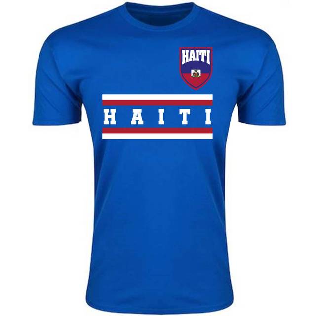 Haiti Core Football Country T-Shirt (Blue) Men's Polyester UKSoccershop