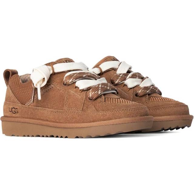 UGG Kids - Lo Lowmel sneakers - kids - Recycled Canvas/Polyester/Calf Suede/Polyethylene vinyl acetate (PEVA) - 13 Kids - Brown