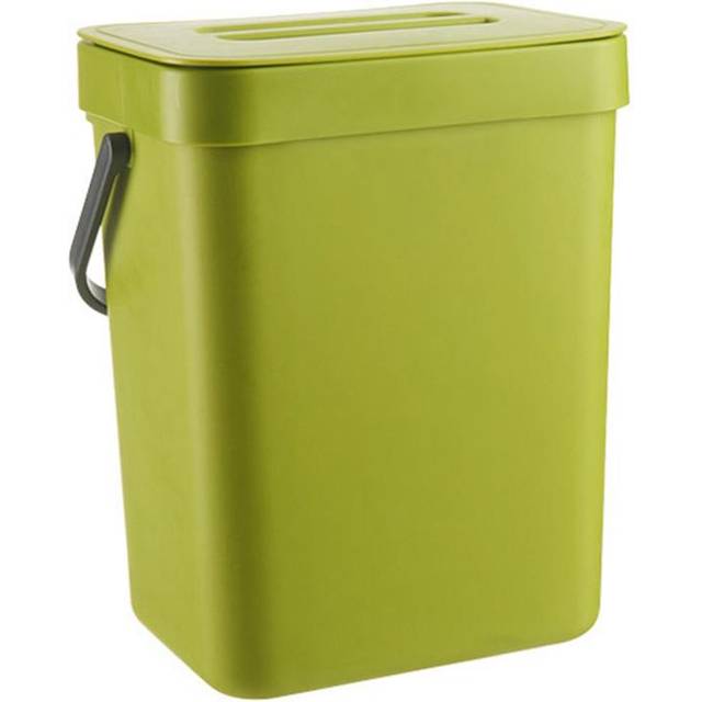 Small Kitchen Compost Bin 3L Kitchen Waste Bin Household Countertop Container with Lid for Rubbish