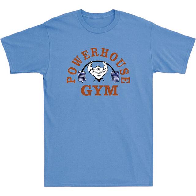 Powerhouse Gym Equipment Exercise Funny Novelty Vintage Men's Cotton T-shirt