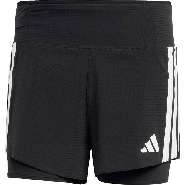 adidas Adizero 2in1 Running Shorts Men - Black, White, Size S - black