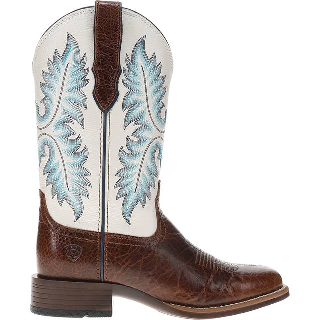 Women's Canyon Point Western Boots in Gingersnap White Icing, B Medium Width, Size 8.5, by Ariat