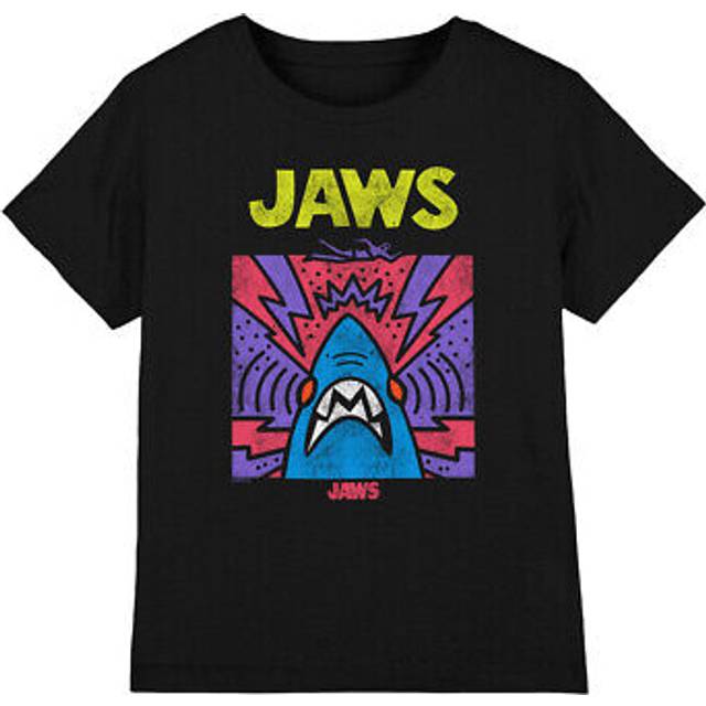 Jaws marker pen poster kids t-shirt 3-13 years, black