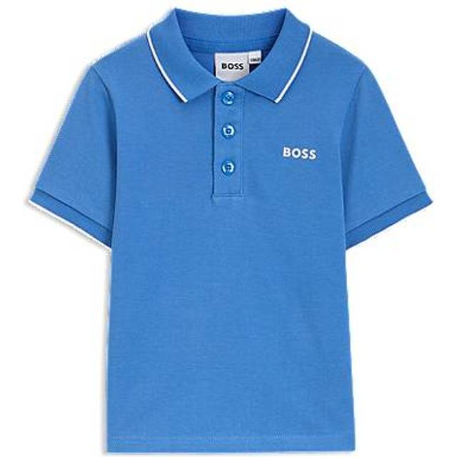 Boss Baby Boys Blue Cotton Piqué Polo Shirt - 9 month