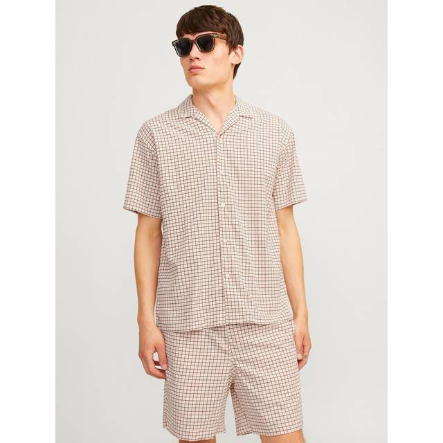 Jack & jones mens jaq shirt plain short sleeve
