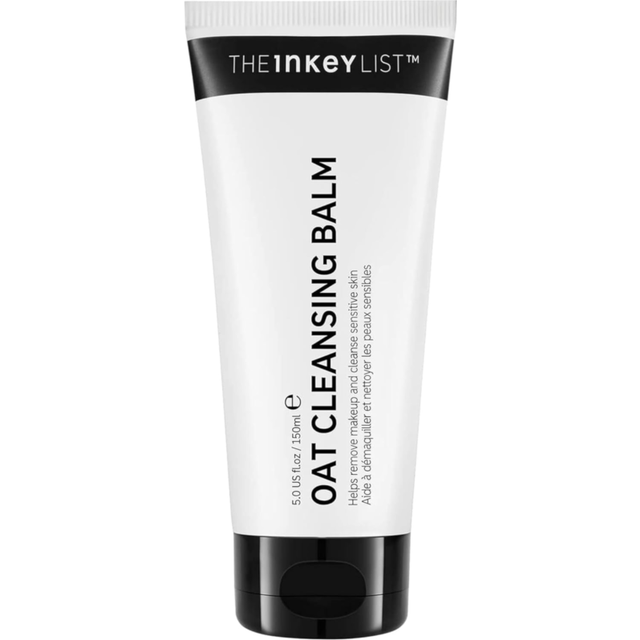 The inkey list oat cleansing balm 150ml, dissolves makeup, nourishing skincare,