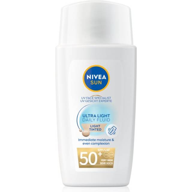 NIVEA SUN Ultra Light Lätt toningsvätska SPF 50+ Skugga Light 40 ml