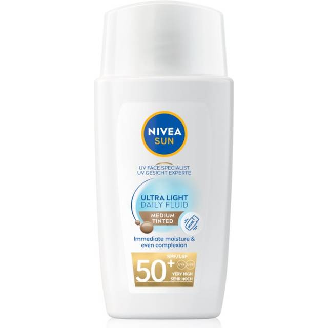 NIVEA SUN Ultra Light Lätt toningsvätska SPF 50+ Skugga Medium 40 ml