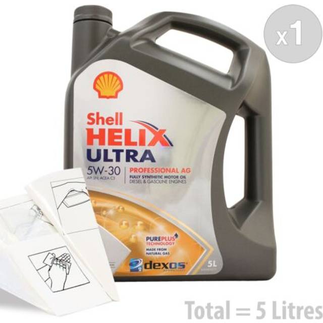 Shell Helix Ultra Pro Ag 5w-30 Car Engine Oil Service Kit 5 Litres 5l