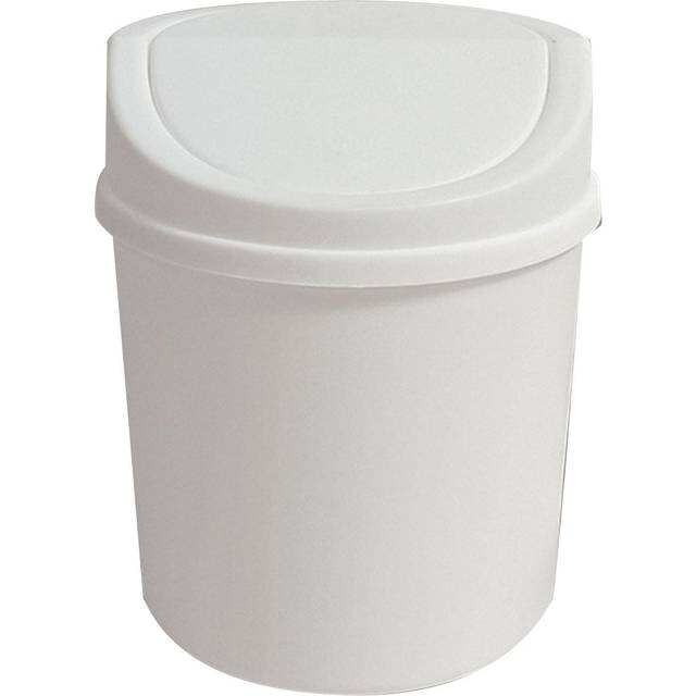 Desktop Garbage Bin Creative Flip Cover Mini Waste Paper Basket Storage Box Organizer with Lid For