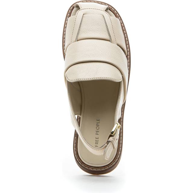 FREE PEOPLE Libby Fisher Flat, Cream, Size 7, Women