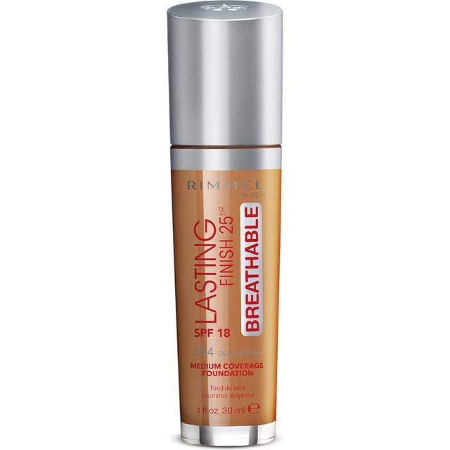 Rimmel london 504 deep mocha lasting finish breathable foundation (pack of 2)