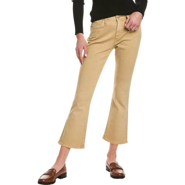 Ag Jeans Jodi Sulfur Sandy Pail High-Rise Slim Flare Crop Jean