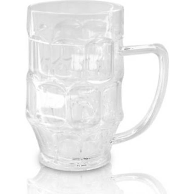 George Home Clear Plastic Beer Mug