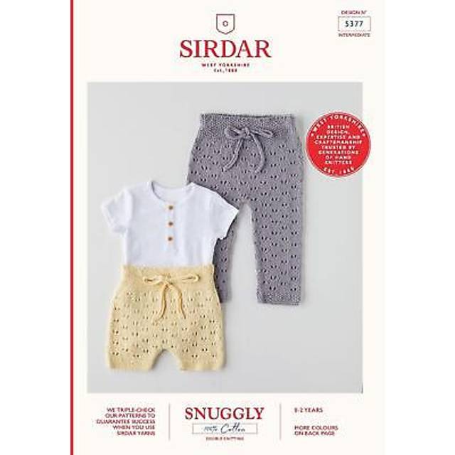 Sirdar snuggly dk knitting pattern - 5377 knitted shorts & leggings (0/2yrs)