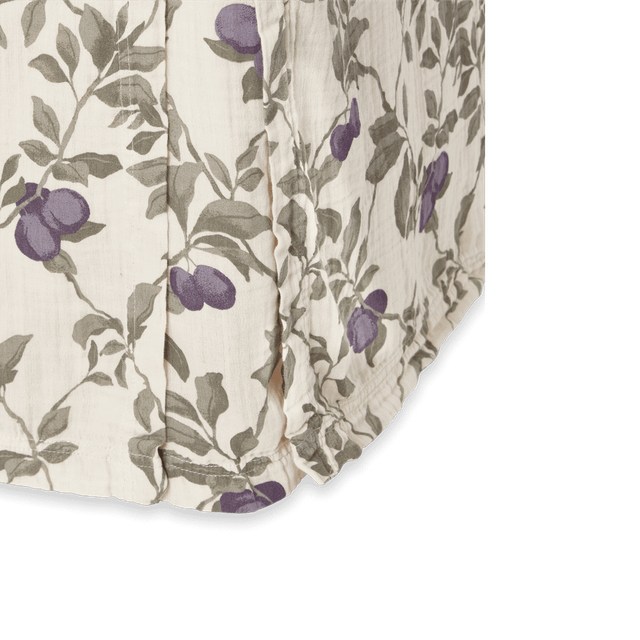 Garbo&Friends Plum Muslin bed skirt 90x200x53 cm