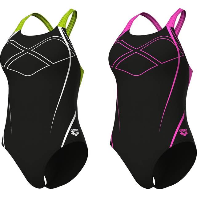 1-Piece Swimming Costume Feel Maxfit - black/pink - 18