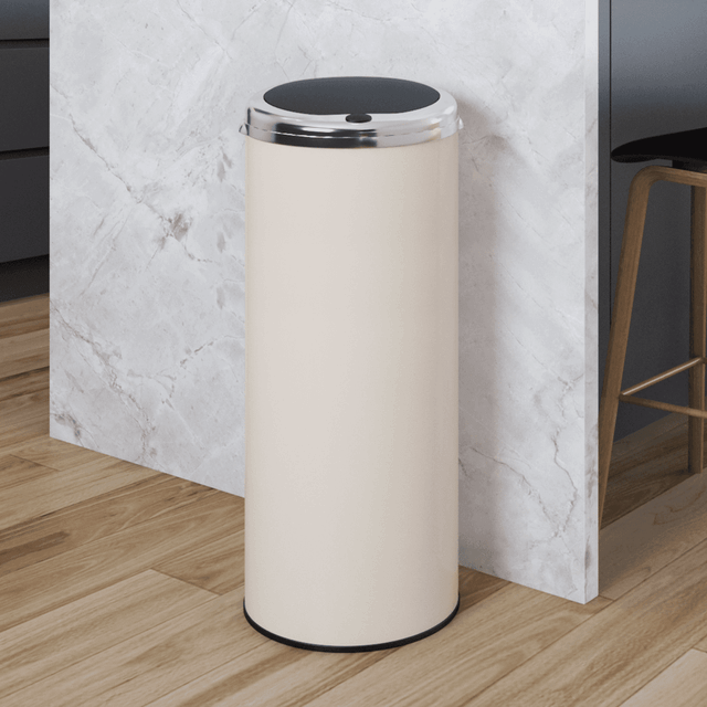 Inmotion 50L Cream Stainless Steel  Kitchen Waste Dust Bin