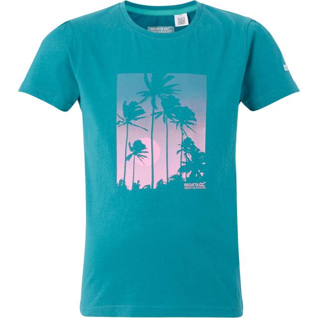 Regatta Girls Bosley VIII UV Protection Cotton T Shirt 14 Years - Chest 86cm (Height 164-170cm)